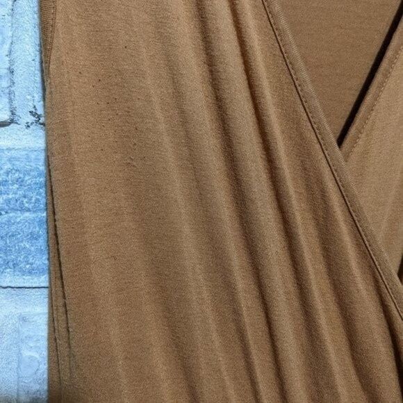 ASOS romper jumpsuit wide leg sleeveless tan jersey sz 2 - Picture 8 of 8